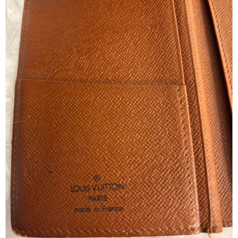 Louis‎ Vuitton Portefeuille Brazza Long Wallet Monogram Canvas Brown France